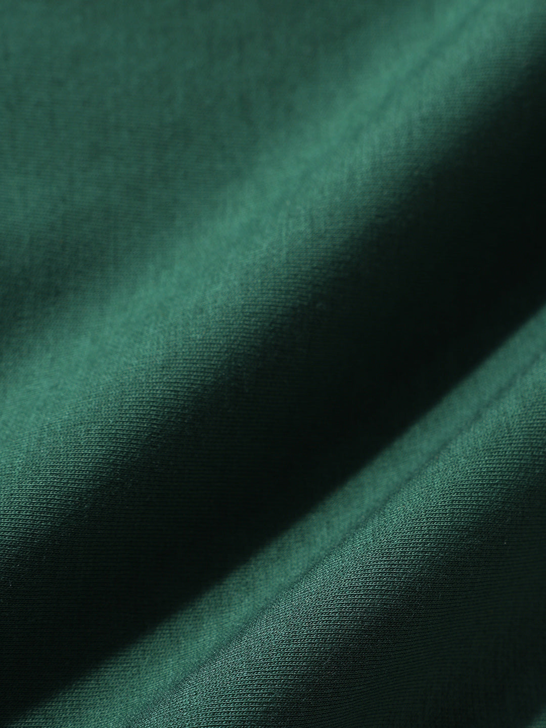 Men's Green Relaxed Fit Embroided 240 GSM Resort Wear T-Shirt