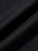 Men's Black Relaxed Fit Embroided 240 GSM Casual T-Shirt