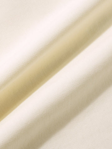 Men's Cream Relaxed Fit Embroided 240 GSM Casual T-Shirt