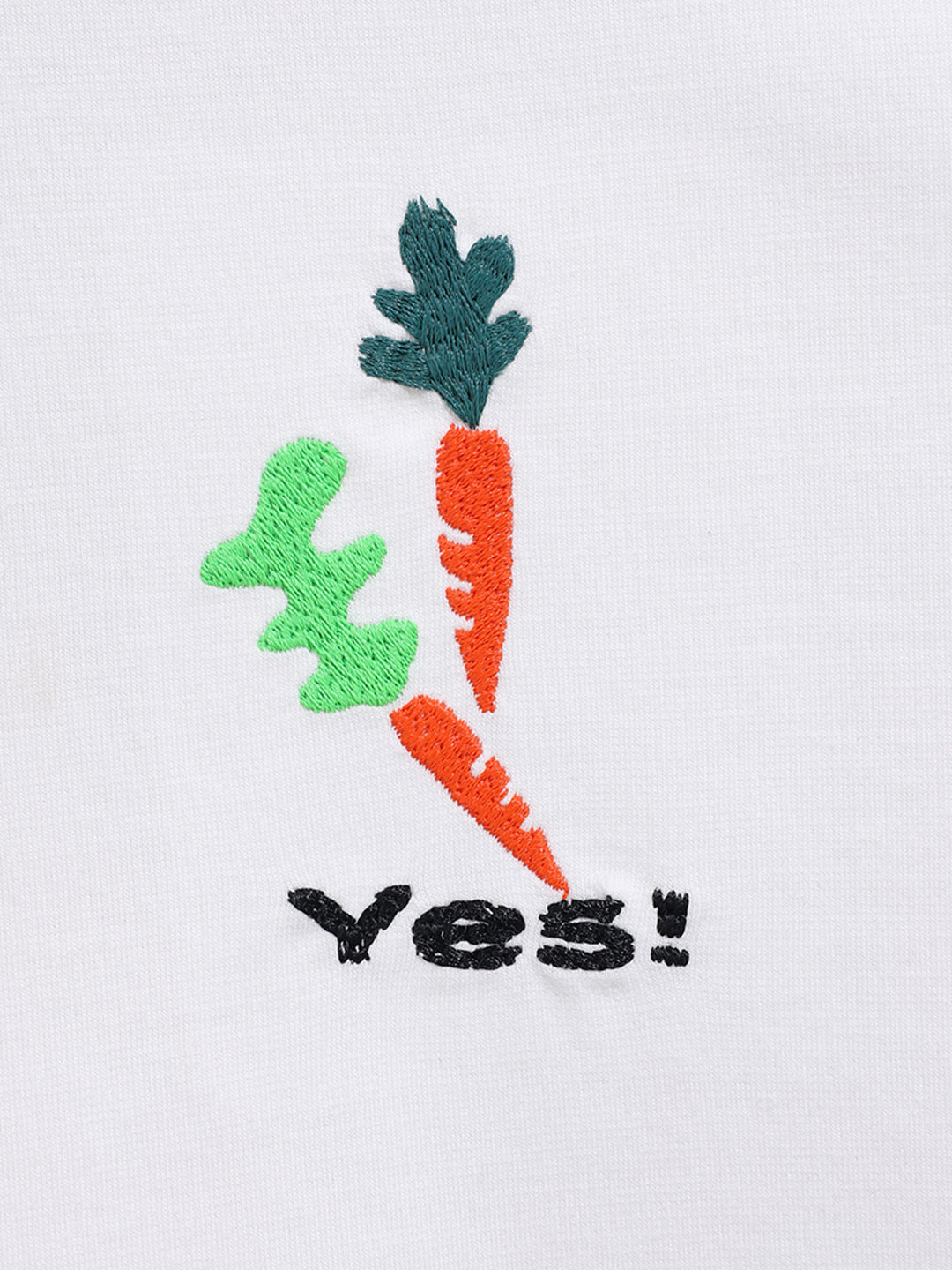 Men's White Relaxed Fit Embroided 240 GSM Casual T-Shirt