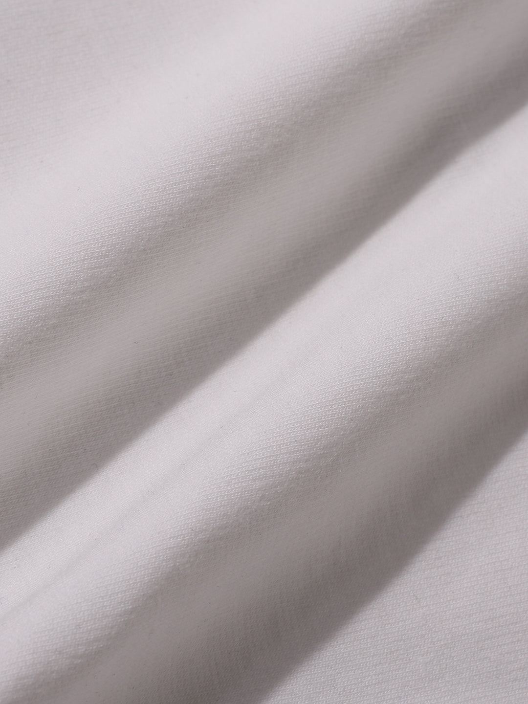 Men's White Relaxed Fit Embroided 240 GSM Casual T-Shirt