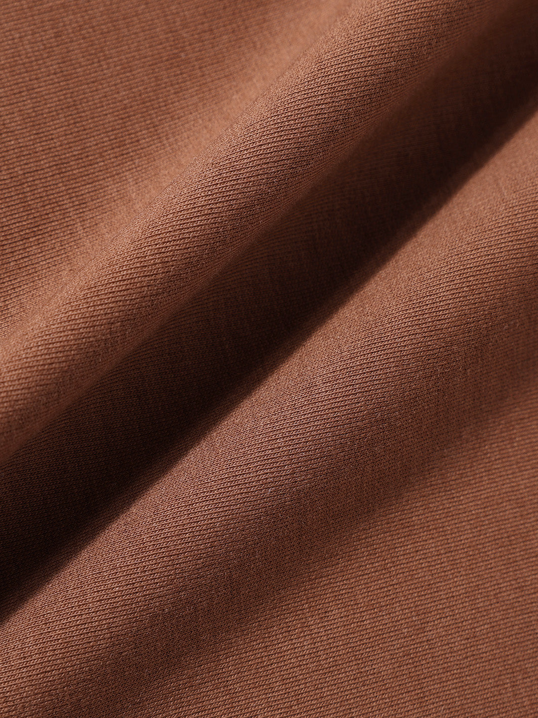 Men's Brown Relaxed Fit Embroided 240 GSM Casual T-Shirt