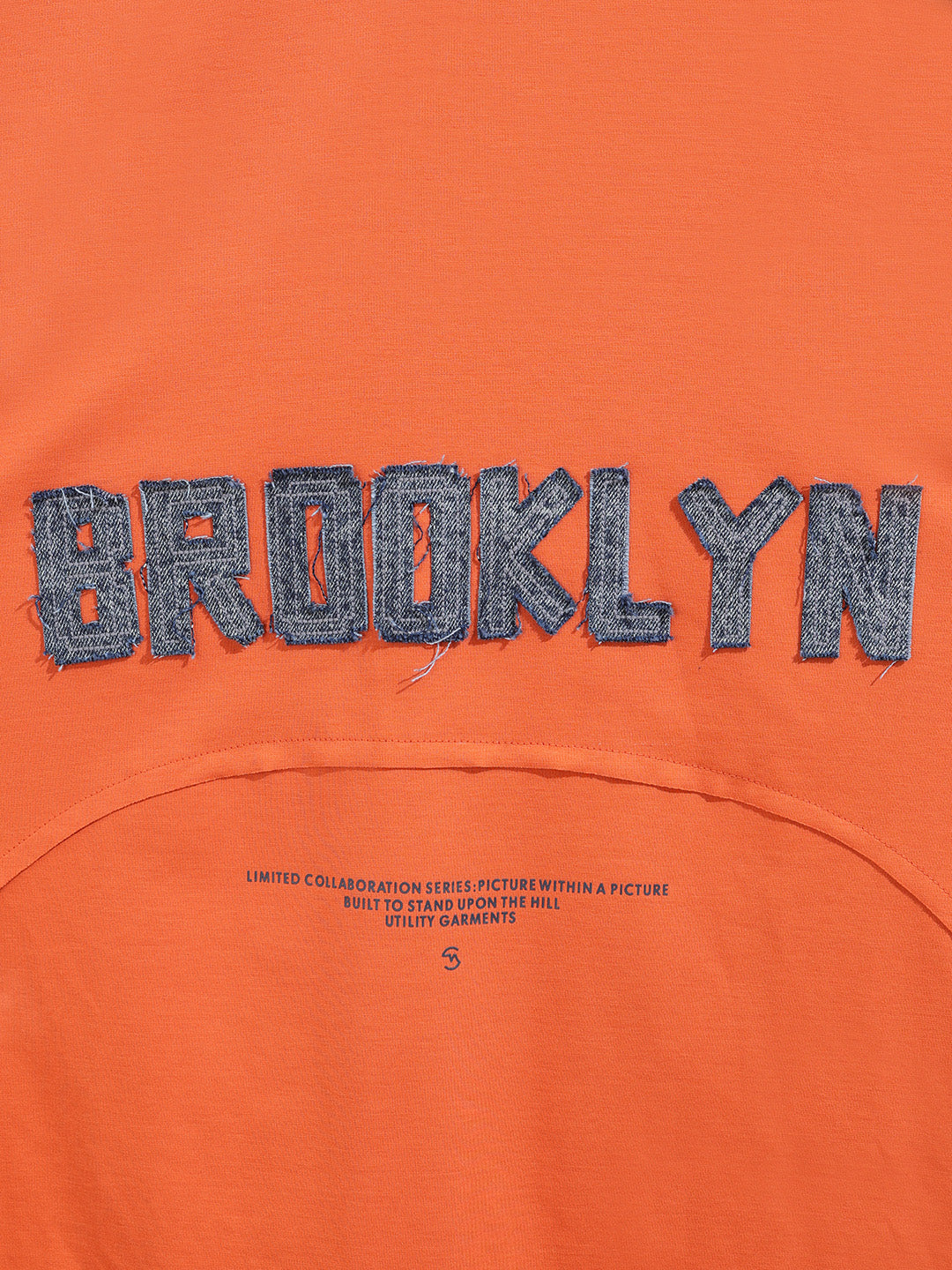 Men's Rust Relaxed Fit Embroided 240 GSM Casual T-Shirt