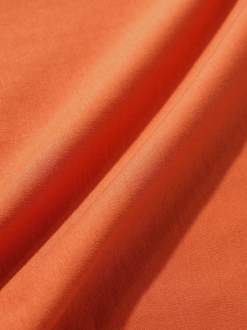 Men's Rust Relaxed Fit Embroided 240 GSM Casual T-Shirt