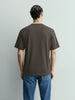 Men's Grey Relaxed Fit Embroided 240 GSM Casual T-Shirt