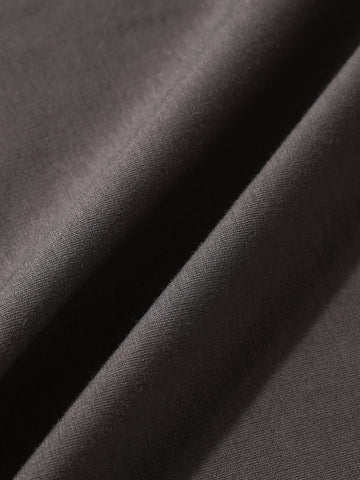 Men's Grey Relaxed Fit Embroided 240 GSM Casual T-Shirt