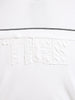 Men's White Relaxed Fit Embroided 240 GSM Casual T-Shirt