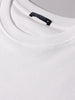 Men's White Relaxed Fit Embroided 240 GSM Casual T-Shirt