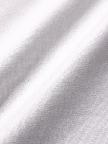 Men's White Relaxed Fit Embroided 240 GSM Casual T-Shirt