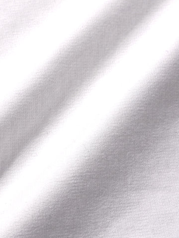 Men's White Relaxed Fit Embroided 240 GSM Casual T-Shirt