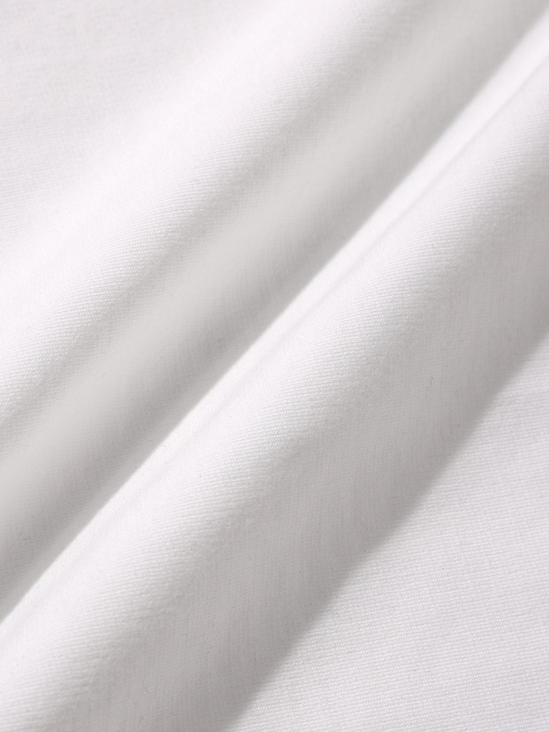 Men's White Relaxed Fit Embroided 240 GSM Casual T-Shirt