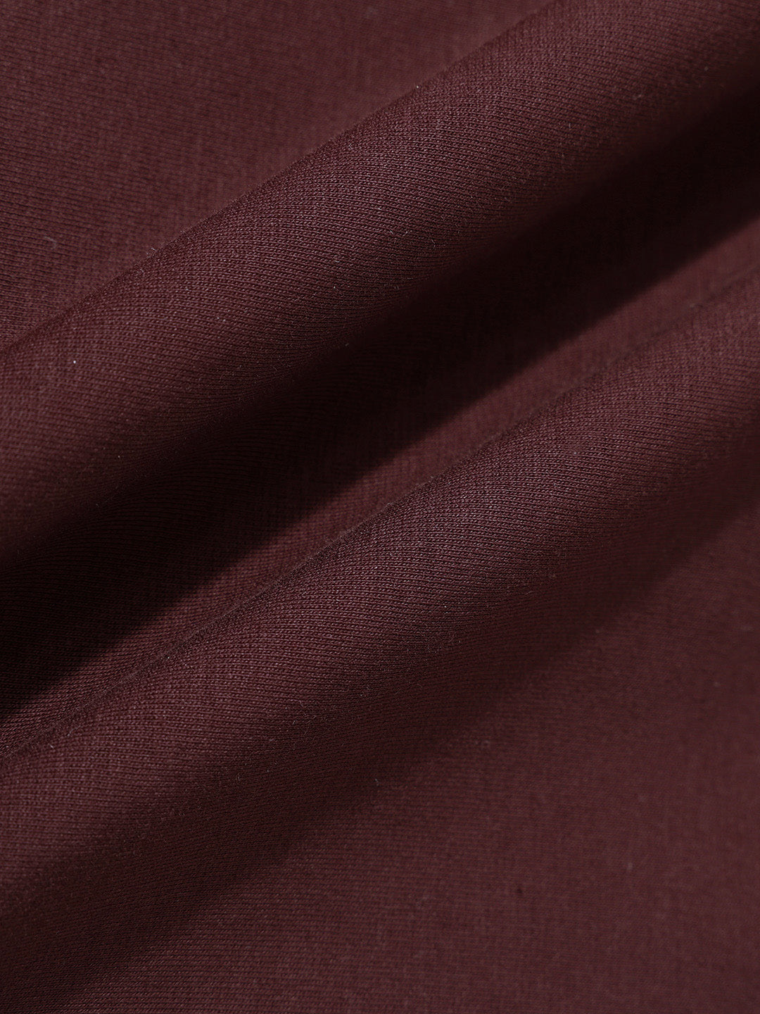 Men's Maroon Relaxed Fit Embroided 240 GSM Casual T-Shirt