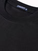 Men's Black Relaxed Fit Embroided 240 GSM Casual T-Shirt