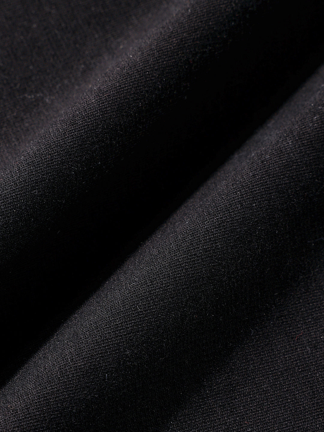Men's Black Relaxed Fit Embroided 240 GSM Casual T-Shirt