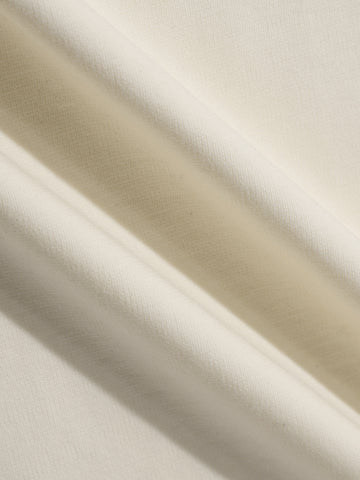 Men's Cream Relaxed Fit Embroided 240 GSM Casual T-Shirt