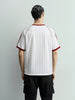 Men's White Relaxed Fit Printed 240 GSM Sport Wear T-Shirt