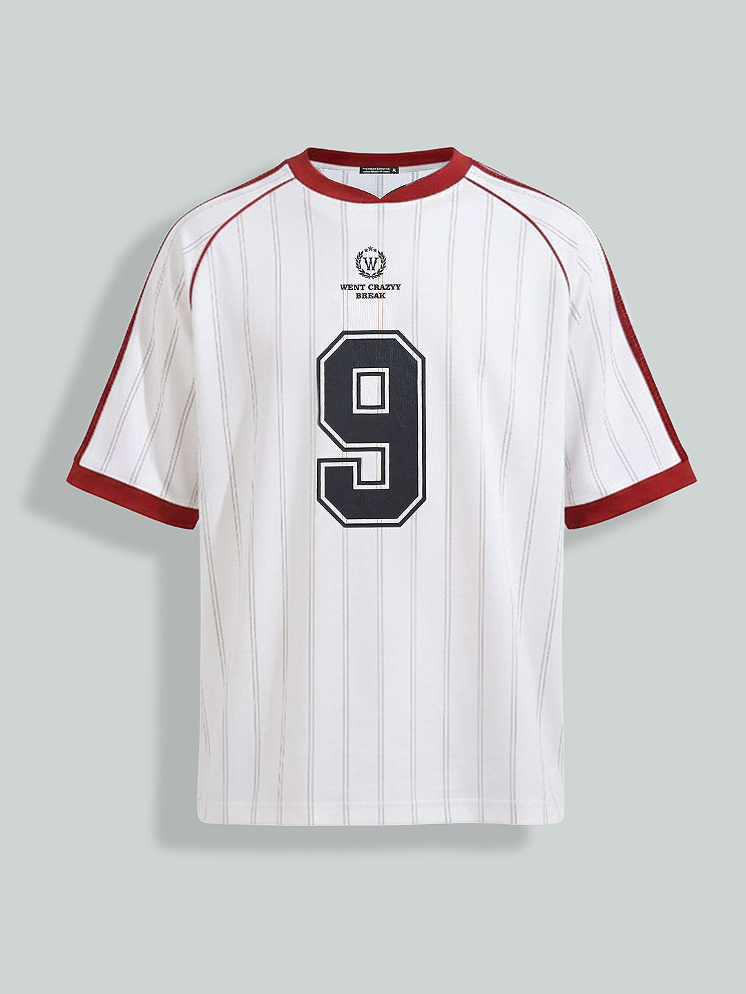 Men's White Relaxed Fit Printed 240 GSM Sport Wear T-Shirt