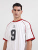 Men's White Relaxed Fit Printed 240 GSM Sport Wear T-Shirt