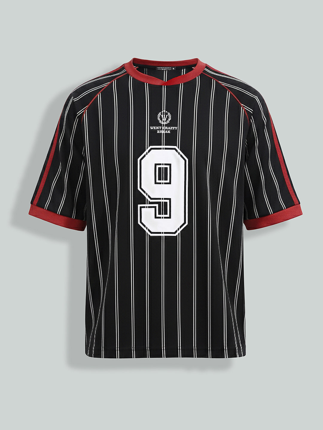 Men's Black Relaxed Fit Printed 240 GSM Sport Wear T-Shirt