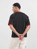 Men's Black Relaxed Fit Printed 240 GSM Sport Wear T-Shirt