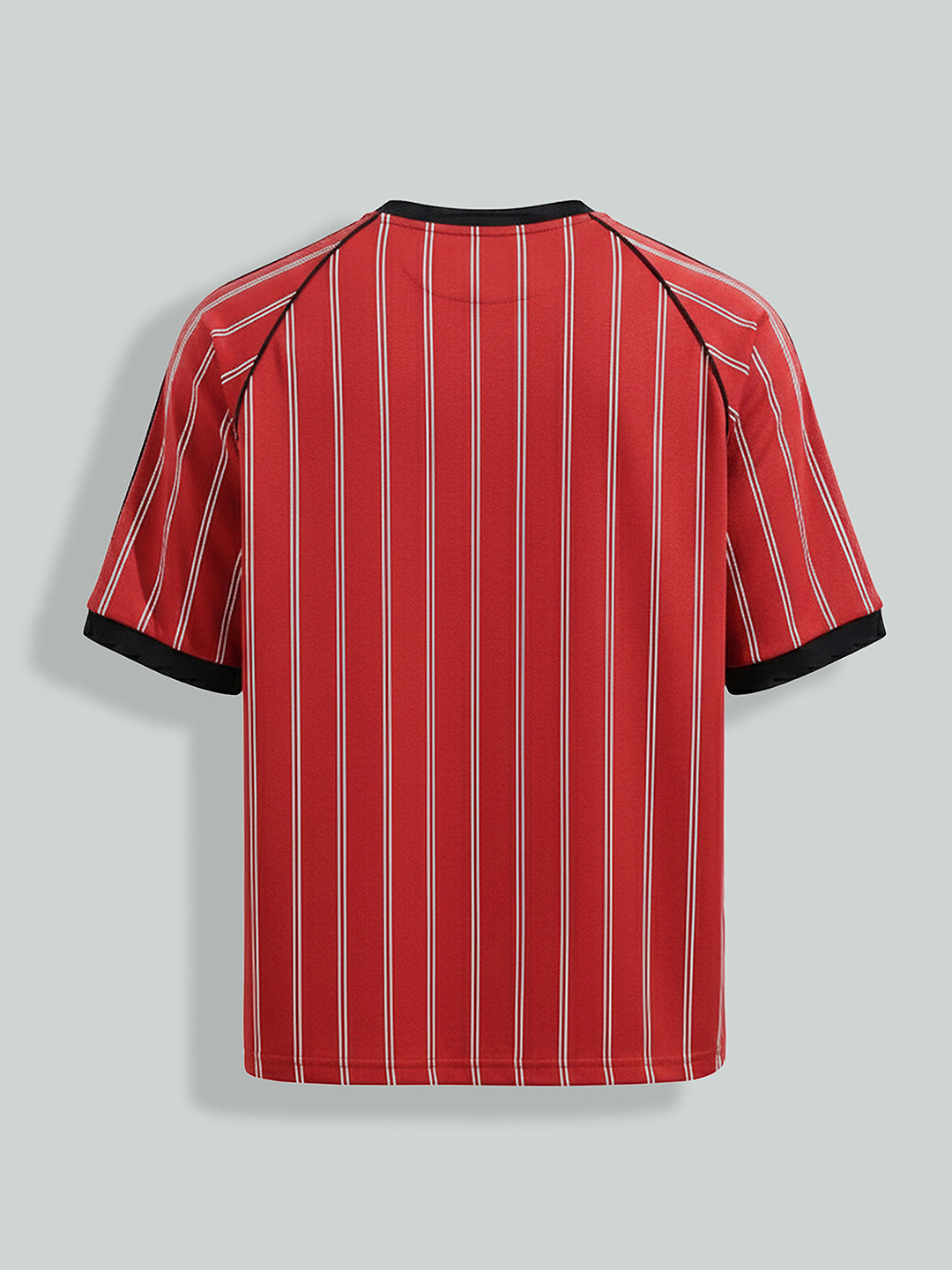 Men's Red Relaxed Fit Printed 240 GSM Sport Wear T-Shirt