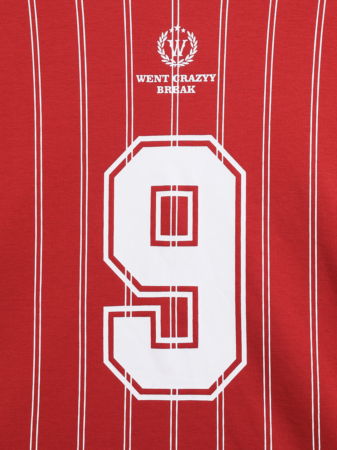 Men's Red Relaxed Fit Printed 240 GSM Sport Wear T-Shirt