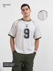 Men's Cream Relaxed Fit Printed 240 GSM Sport Wear T-Shirt