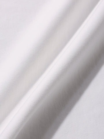 Men's White Relaxed Fit Graphic Printed 240 GSM Sport Wear T-Shirt