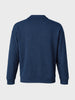 Men's Navy Blue Oversized Fit Textured Casual T-Shirts