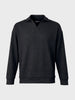 Men's Black Oversized Fit Textured Casual T-Shirts
