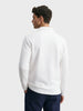 Men's White Relaxed Fit Textured Casual T-Shirts