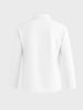 Men's White Relaxed Fit Textured Casual T-Shirts