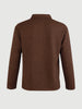 Men's Brown Relaxed Fit Textured Casual T-Shirts