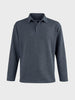 Men's Grey Relaxed Fit Textured Casual T-Shirts