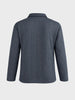 Men's Grey Relaxed Fit Textured Casual T-Shirts