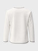 Men's White Relaxed Fit Textured Casual T-Shirts