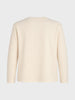 Men's Cream Relaxed Fit Textured Casual T-Shirts