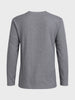 Men's Grey Relaxed Fit Textured Casual T-Shirts