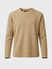Men's Brown Relaxed Fit Textured Casual T-Shirts