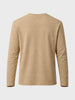 Men's Brown Relaxed Fit Textured Casual T-Shirts