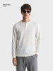Men's White Relaxed Fit Solid Casual T-Shirts