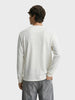 Men's White Relaxed Fit Solid Casual T-Shirts