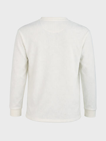 Men's White Relaxed Fit Solid Casual T-Shirts