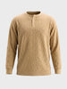 Men's Khaki Relaxed Fit Solid Casual T-Shirts