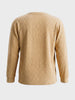 Men's Khaki Relaxed Fit Solid Casual T-Shirts