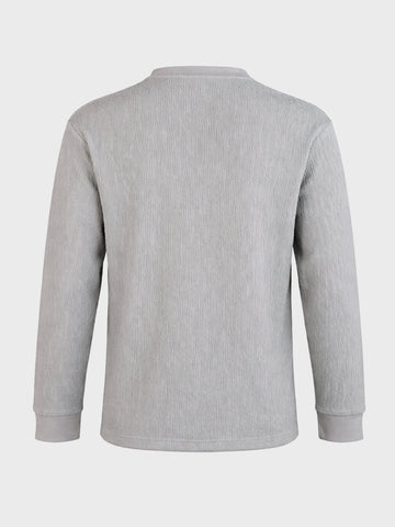 Men's Grey Relaxed Fit Solid Casual T-Shirts