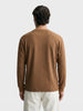 Men's Brown Relaxed Fit Solid Casual T-Shirts