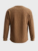 Men's Brown Relaxed Fit Solid Casual T-Shirts