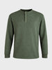 Men's Green Relaxed Fit Solid Casual T-Shirts