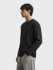 Men's Black Relaxed Fit Solid Casual T-Shirts